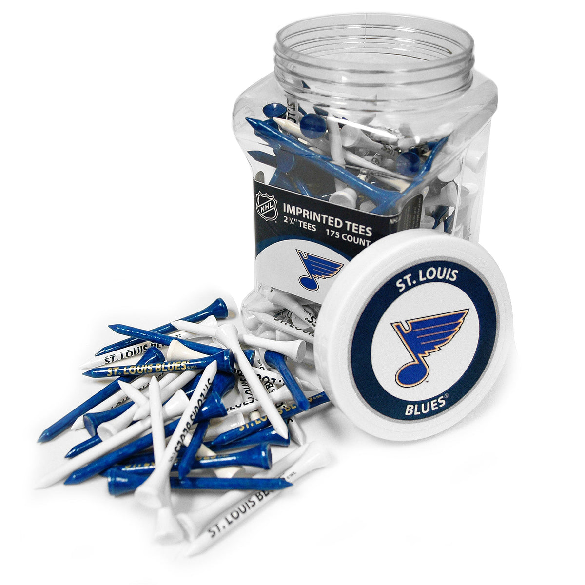 St. Louis Blues 175-count golf tee jar with team-imprinted tees