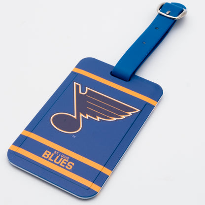 St. Louis Blues plastic golf bag tag by Team Golf, product photo 1