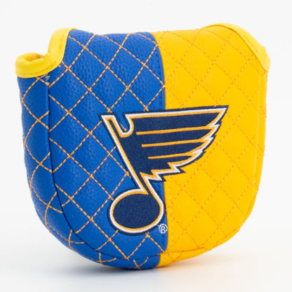 St Louis Blues split mallet putter quilted golf headcover alternate view