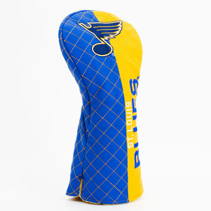St Louis Blues split driver quilted golf headcover alternate view