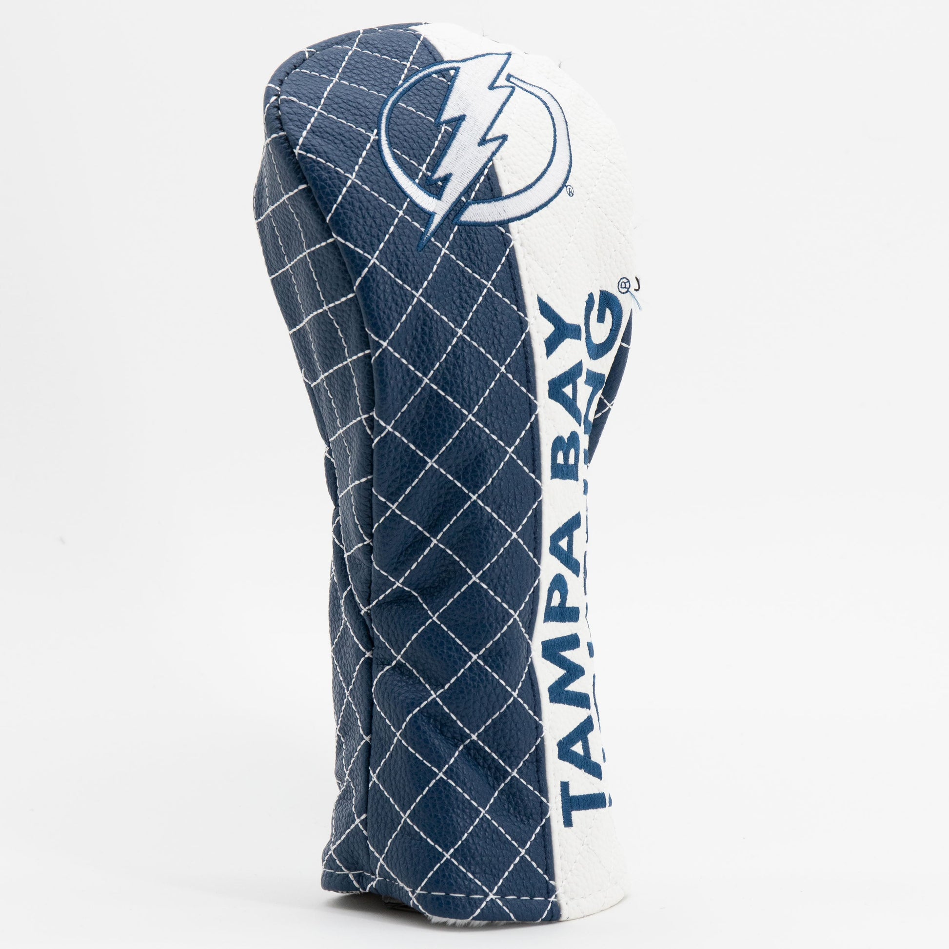 Tampa Bay Lightning split fairway quilted golf headcover alternate view