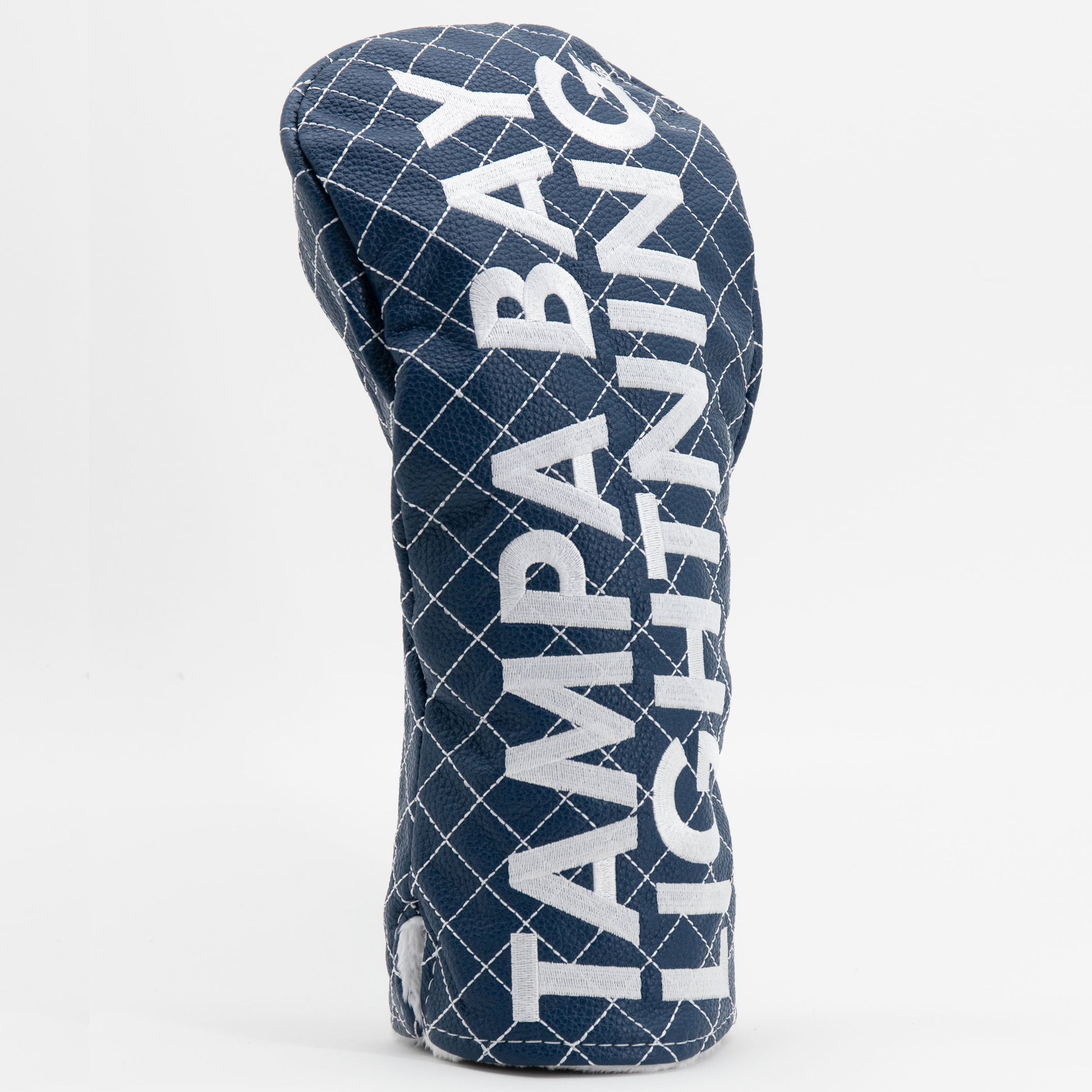 Tampa Bay Lightning solid driver quilted golf headcover alternate view