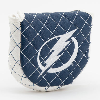 Tampa Bay Lightning solid mallet putter quilted golf headcover alternate view