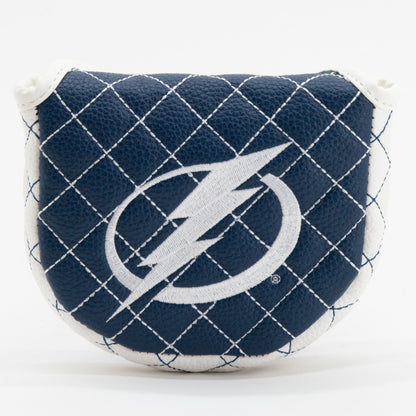 Tampa Bay Lightning solid mallet putter quilted golf headcover