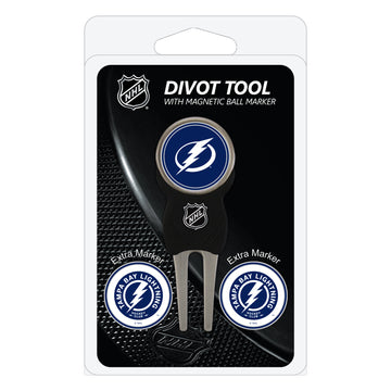 Tampa Bay Lightning Pitchgabel + 3 Ballmarker
