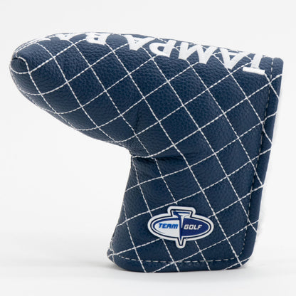 Tampa Bay Lightning solid blade putter quilted golf headcover alternate view