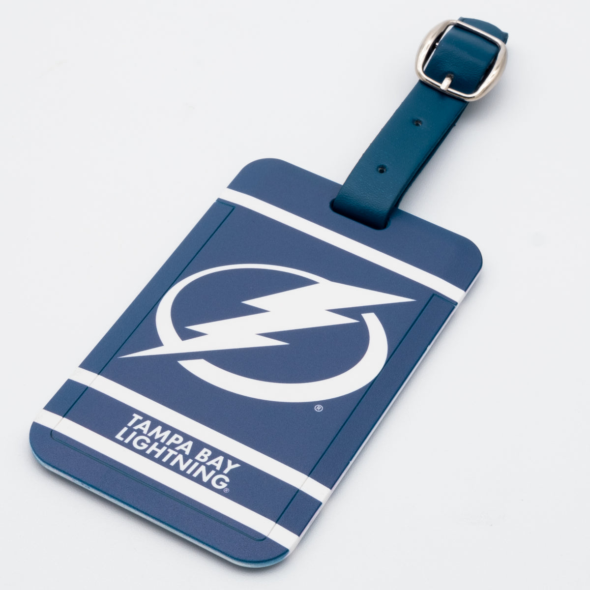 Tampa Bay Lightning plastic golf bag tag by Team Golf, product photo 1