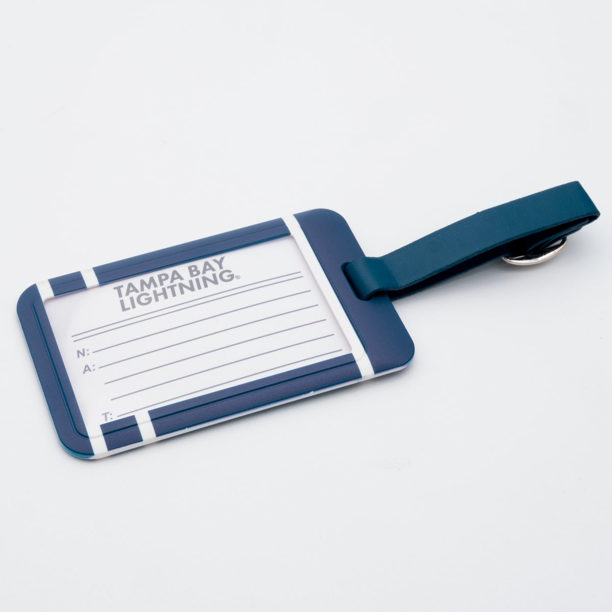Tampa Bay Lightning plastic golf bag tag by Team Golf, product photo 2