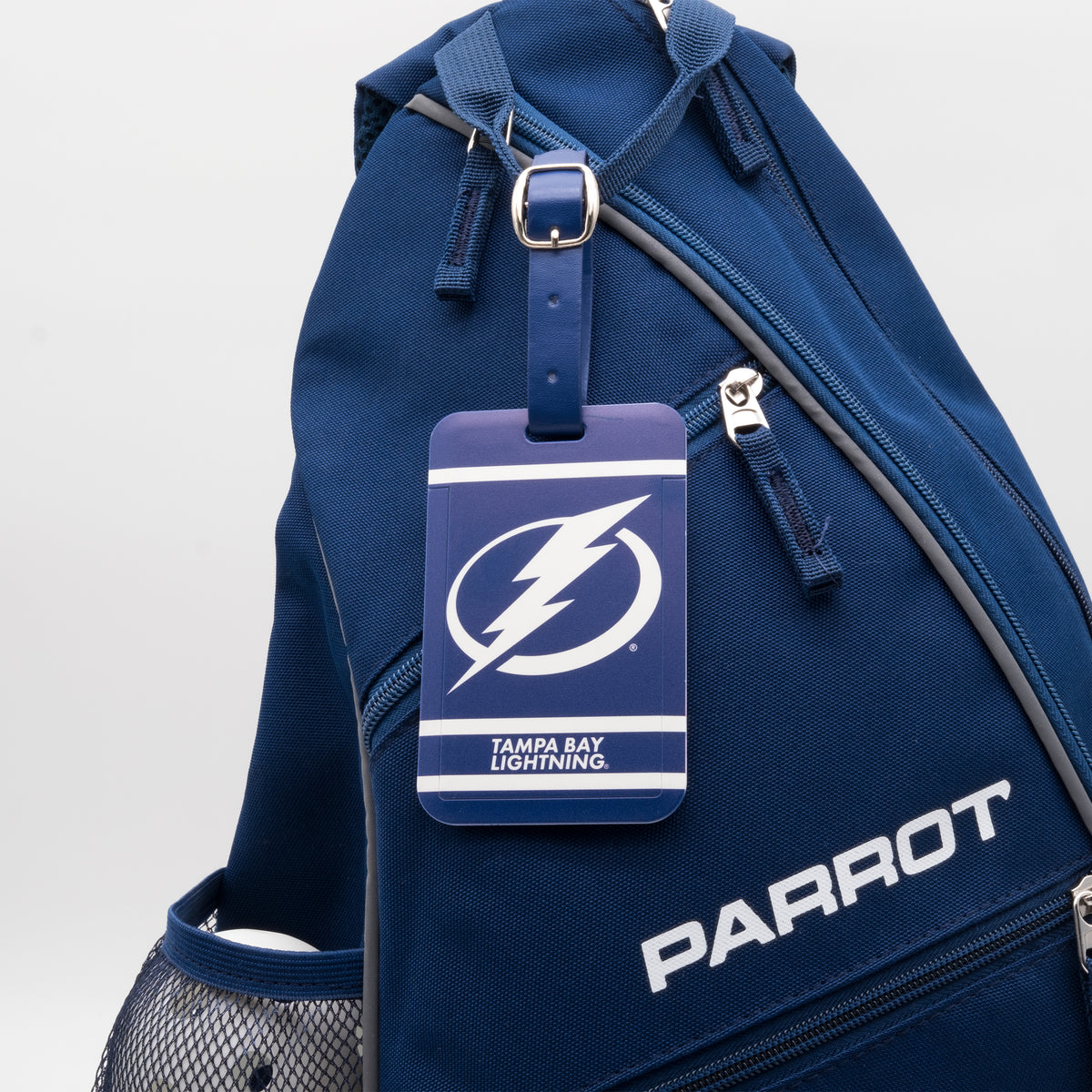 Tampa Bay Lightning plastic golf bag tag by Team Golf, product photo 3