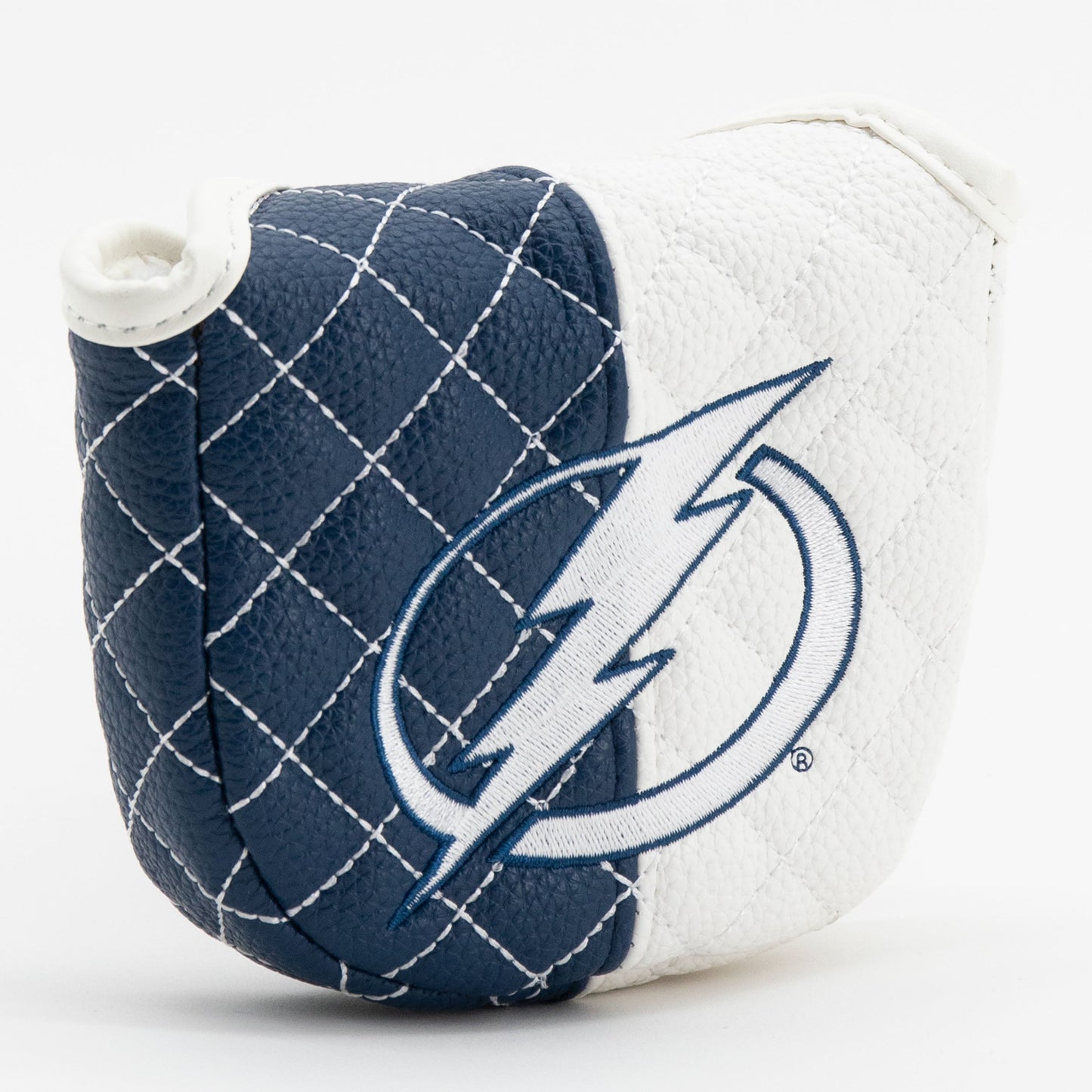 Tampa Bay Lightning split mallet putter quilted golf headcover alternate view