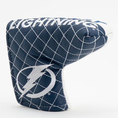 Tampa Bay Lightning split blade putter quilted golf headcover alternate view