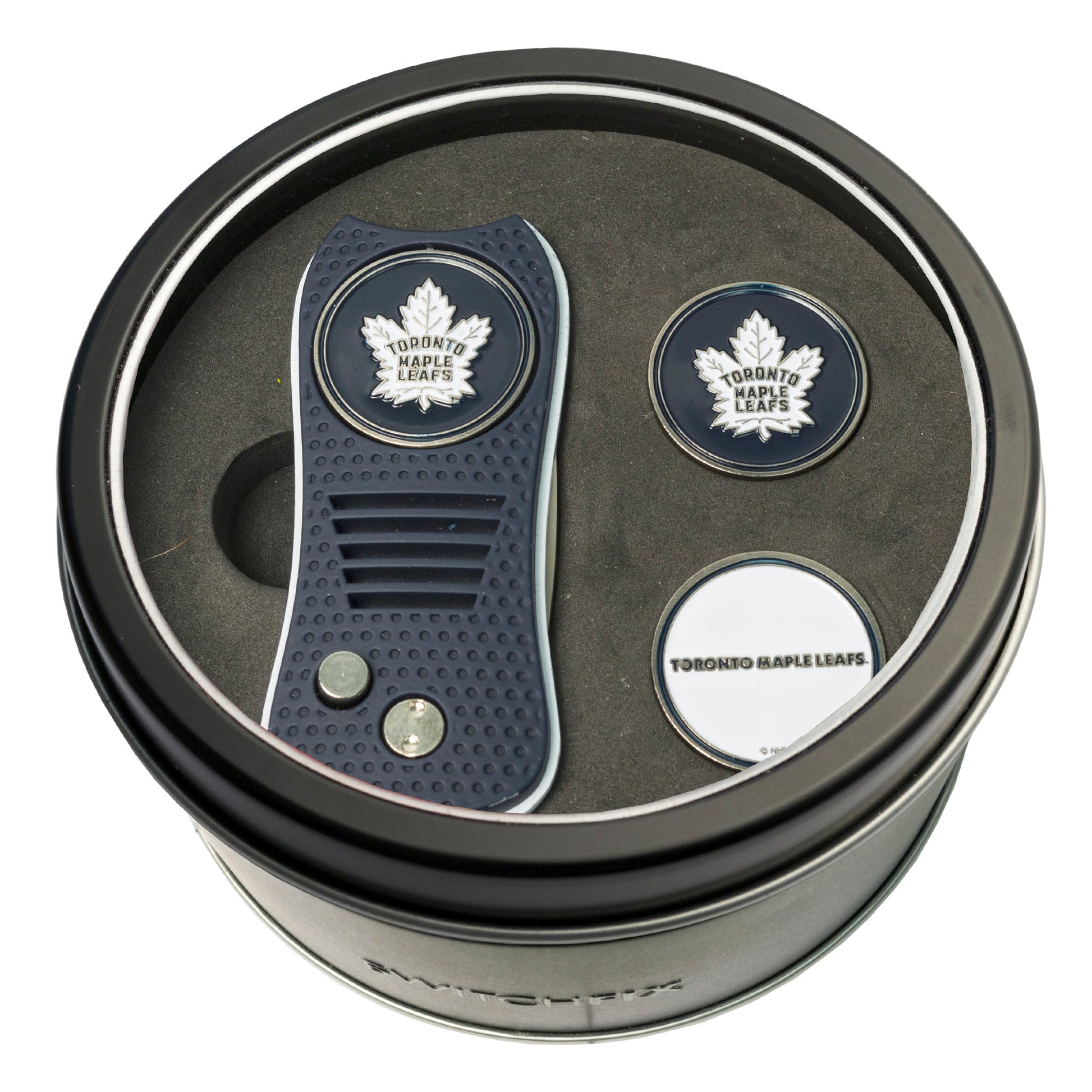 Toronto Maple Leafs Switchblade divot tool and ball marker tin gift set