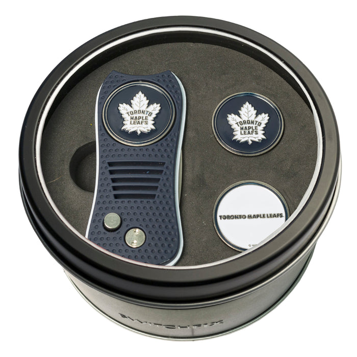 Toronto Maple Leafs Switchblade divot tool and ball marker tin gift set