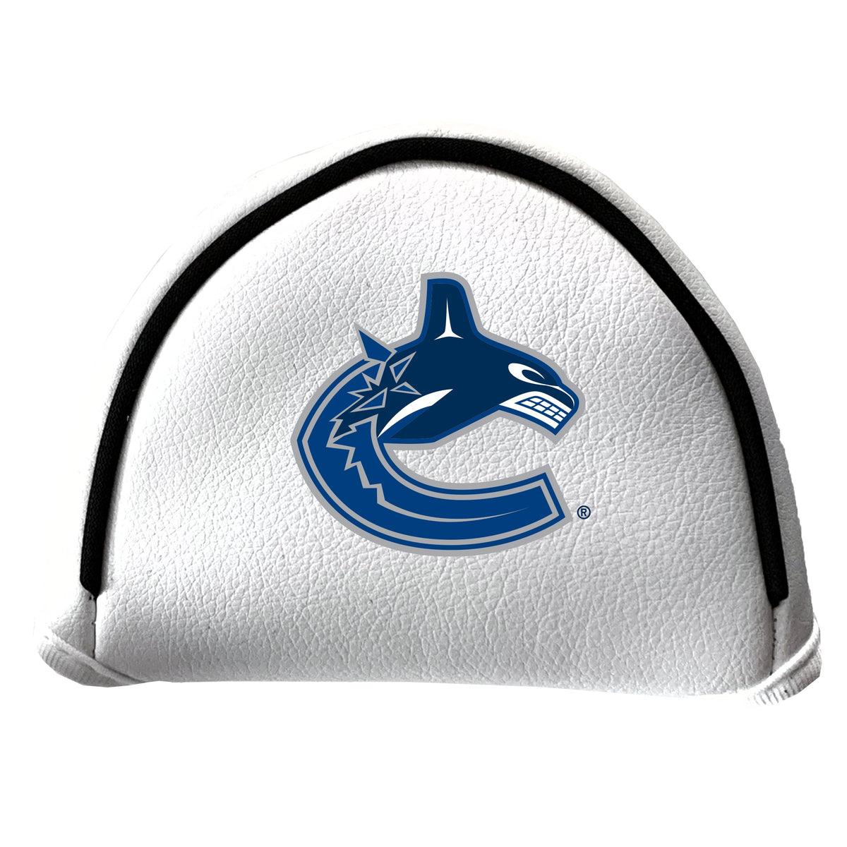Vancouver Canucks Vintage White Printed Mallet Putter Headcover