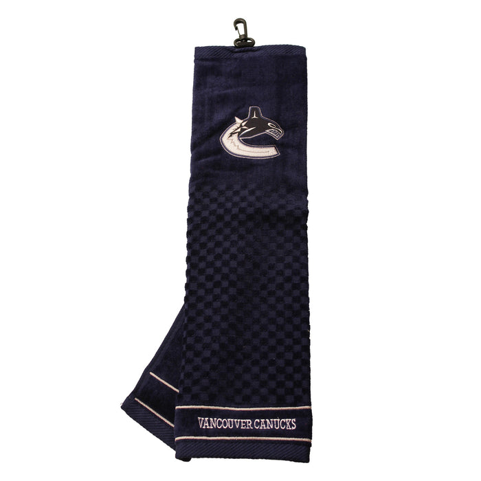 Vancouver Canucks embroidered golf towel