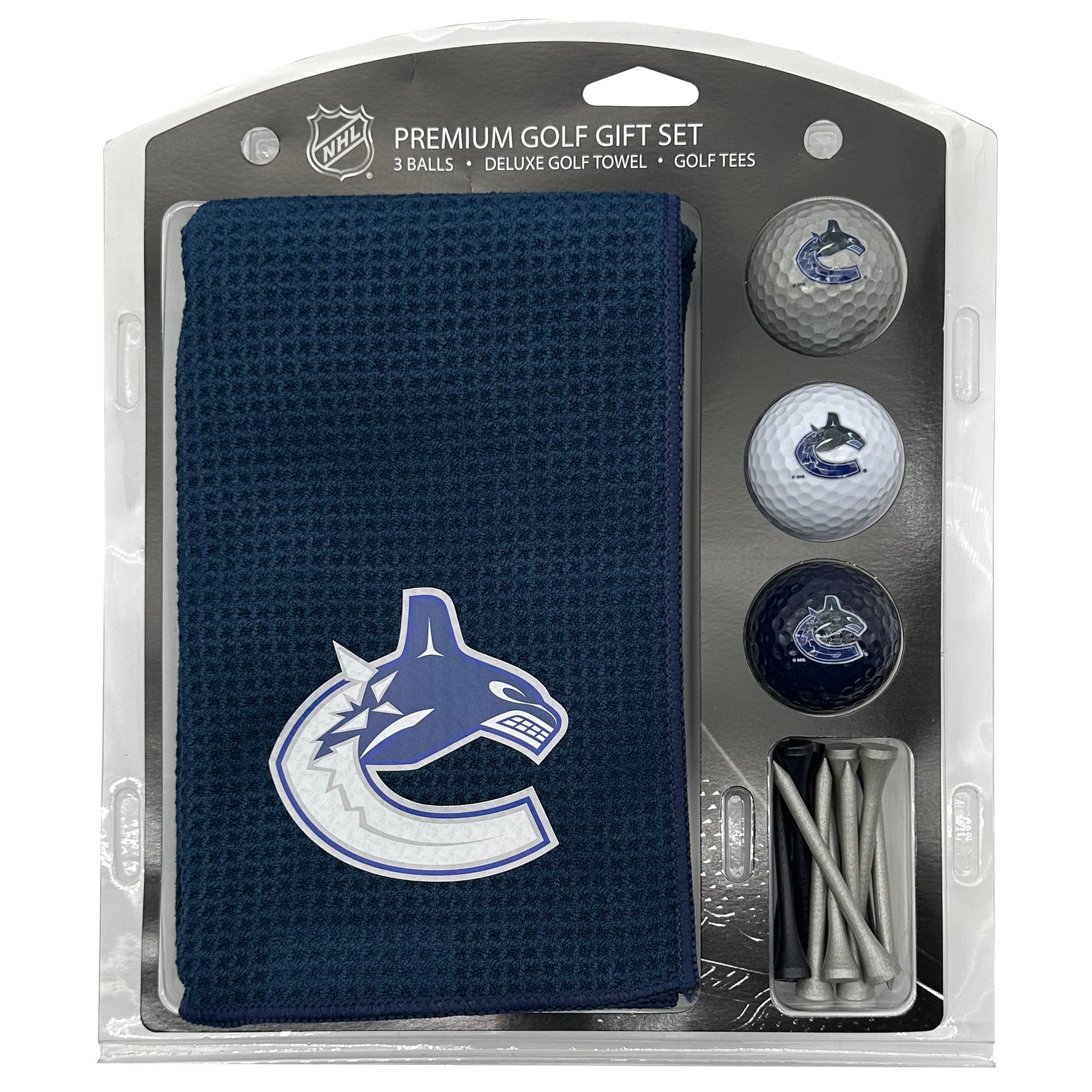 Vancouver Canucks Microfiber Towel Golf Gift Set - Club Rehab