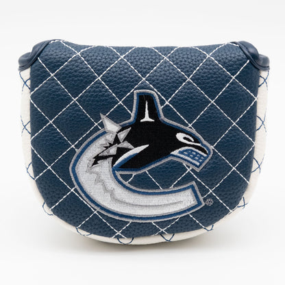 Vancouver Canucks solid mallet putter quilted golf headcover