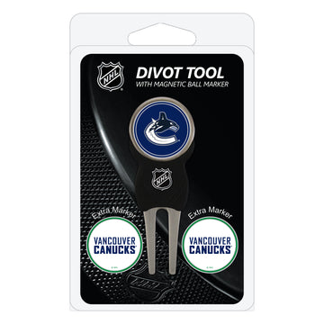 Vancouver Canucks Pitchgabel + 3 Ballmarker