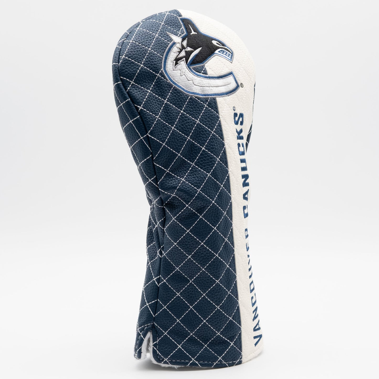 Vancouver Canucks split driver quilted golf headcover alternate view