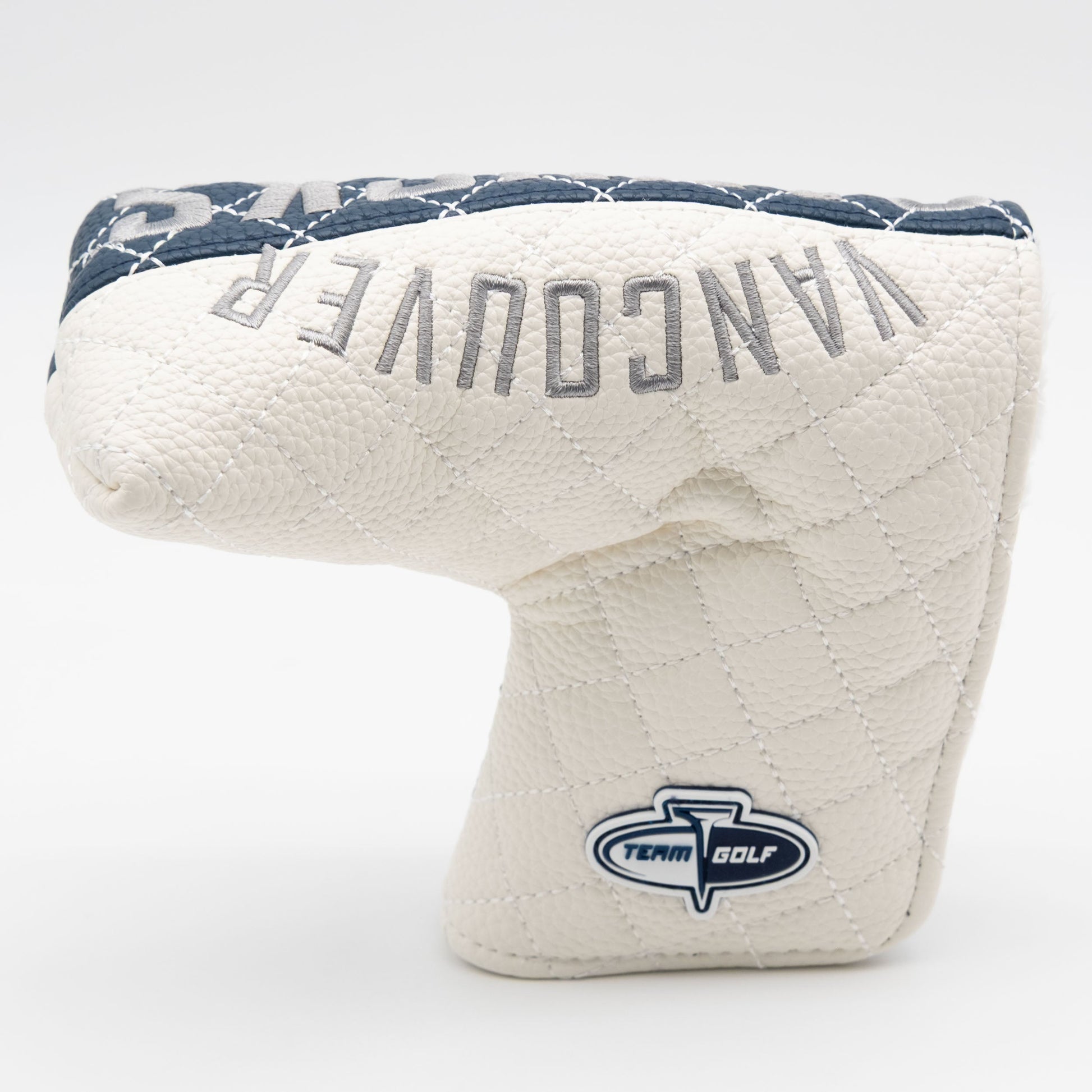 Vancouver Canucks split blade putter quilted golf headcover alternate view