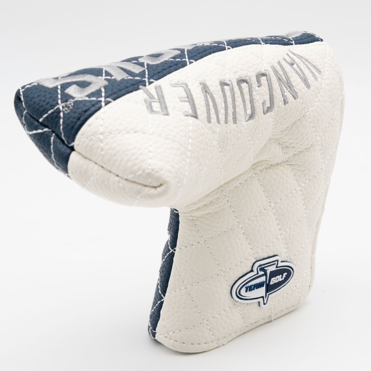 Vancouver Canucks Split Blade Putter quilted headcover, opening detail