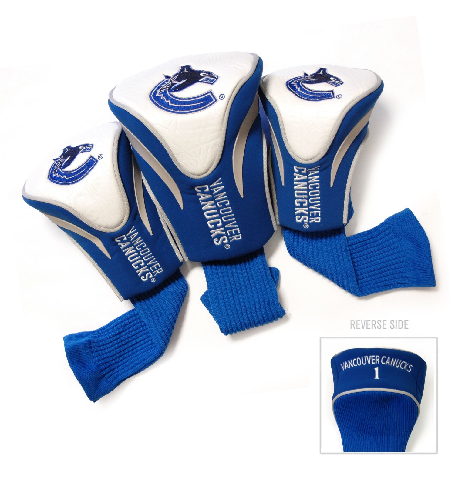 Vancouver Canucks 3 Pack Contour Sock Headcovers - Club Rehab