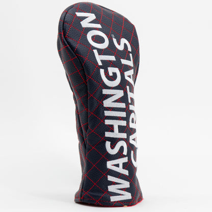 Washington Capitals Solid Fairway quilted headcover, angled view