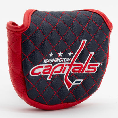 Washington Capitals solid mallet putter quilted golf headcover alternate view