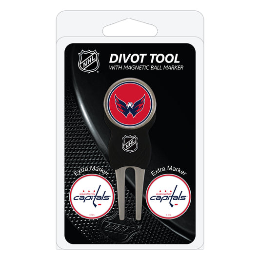 Washington Capitals divot repair tool and three ball markers