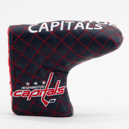 Washington Capitals solid blade putter quilted golf headcover