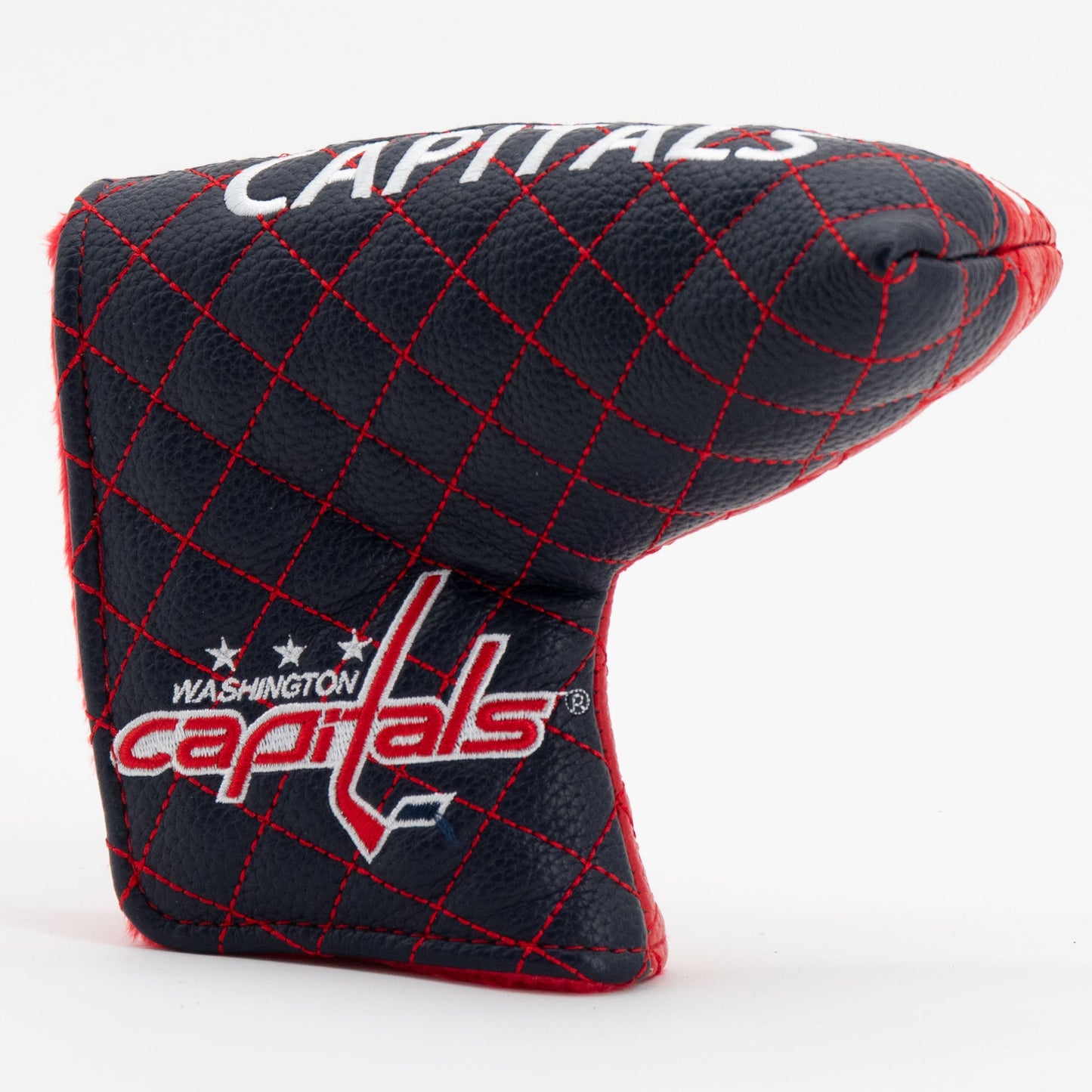 Washington Capitals split blade putter quilted golf headcover alternate view