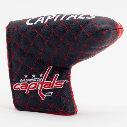 Washington Capitals split blade putter quilted golf headcover alternate view