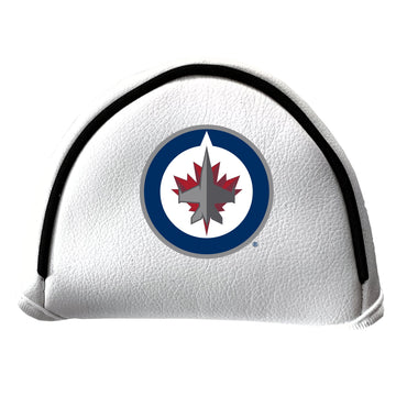 Winnipeg Jets Vintage White Putter-Headcover mit Aufdruck (Mallet)