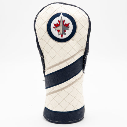 Winnipeg Jets stripe fairway quilted golf headcover