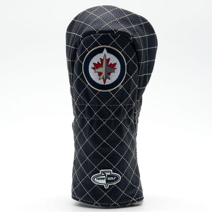 Winnipeg Jets Solid Fairway quilted headcover, back view