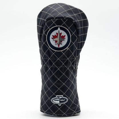 Winnipeg Jets solid fairway quilted golf headcover alternate view