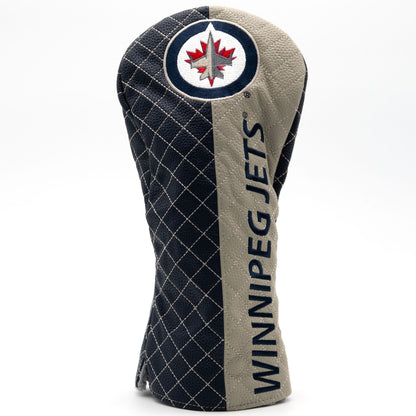 Winnipeg Jets Split Driver quilted headcover, front view