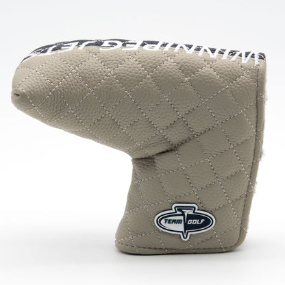 Winnipeg Jets split blade putter quilted golf headcover alternate view