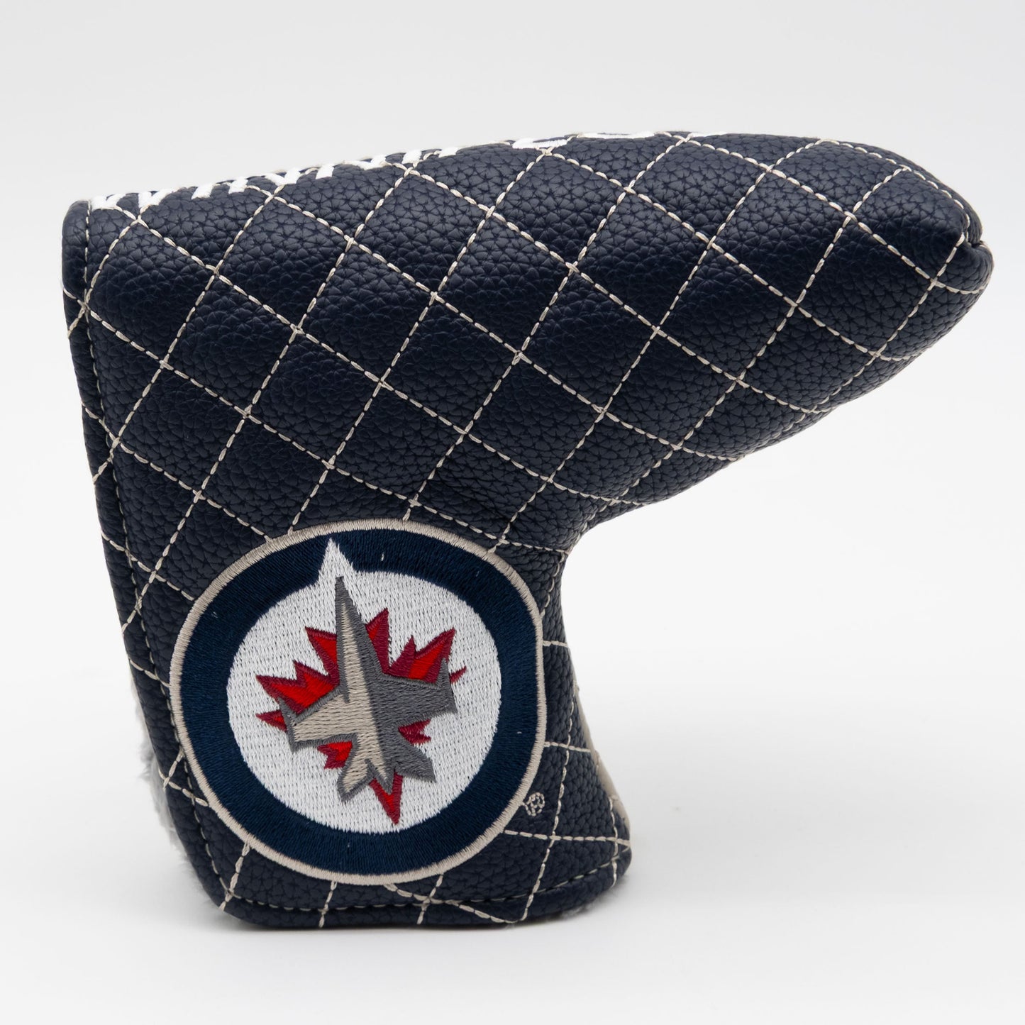 Winnipeg Jets split blade putter quilted golf headcover