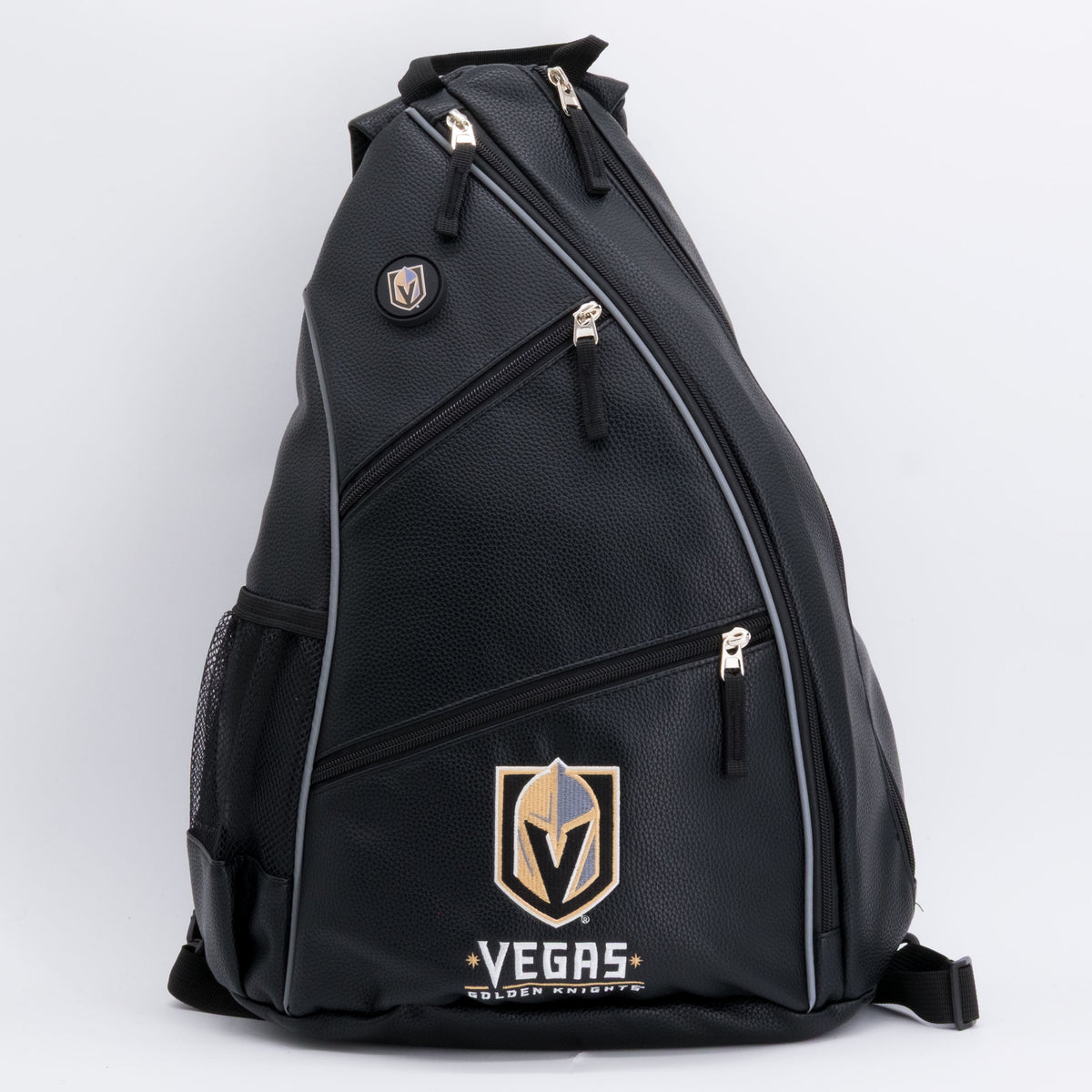 Vegas Golden Knights PU leather backpack by Team Golf, view 1