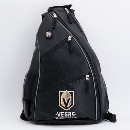 Vegas Golden Knights PU leather backpack by Team Golf, view 1