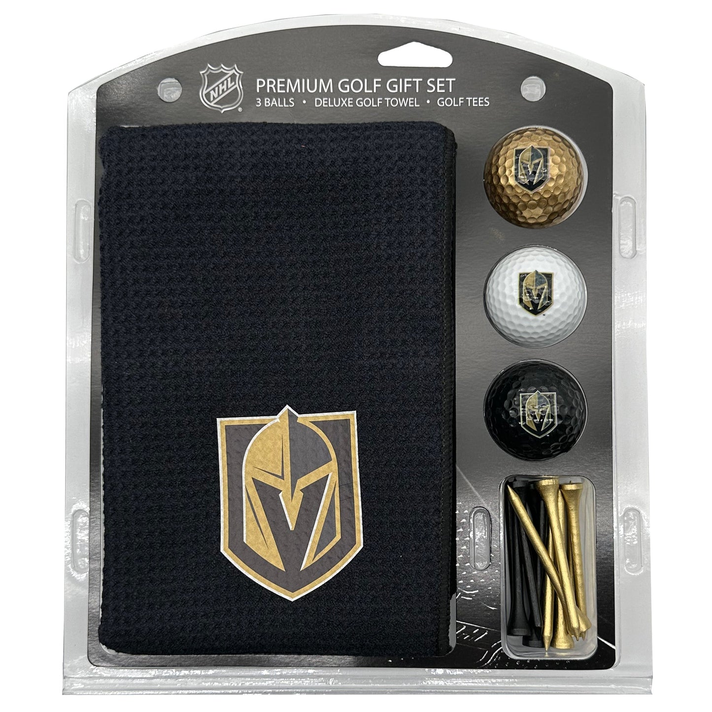 Vegas Golden Knights Microfiber Towel Golf Gift Set - Club Rehab