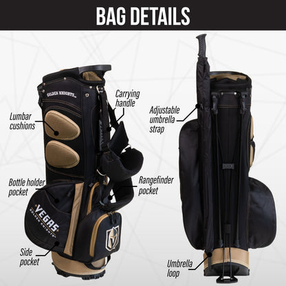 Vegas Golden Knights Fairway Stand Bag - Image 2 - Club Rehab