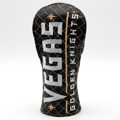 Vegas Golden Knights Solid Fairway quilted headcover, front view