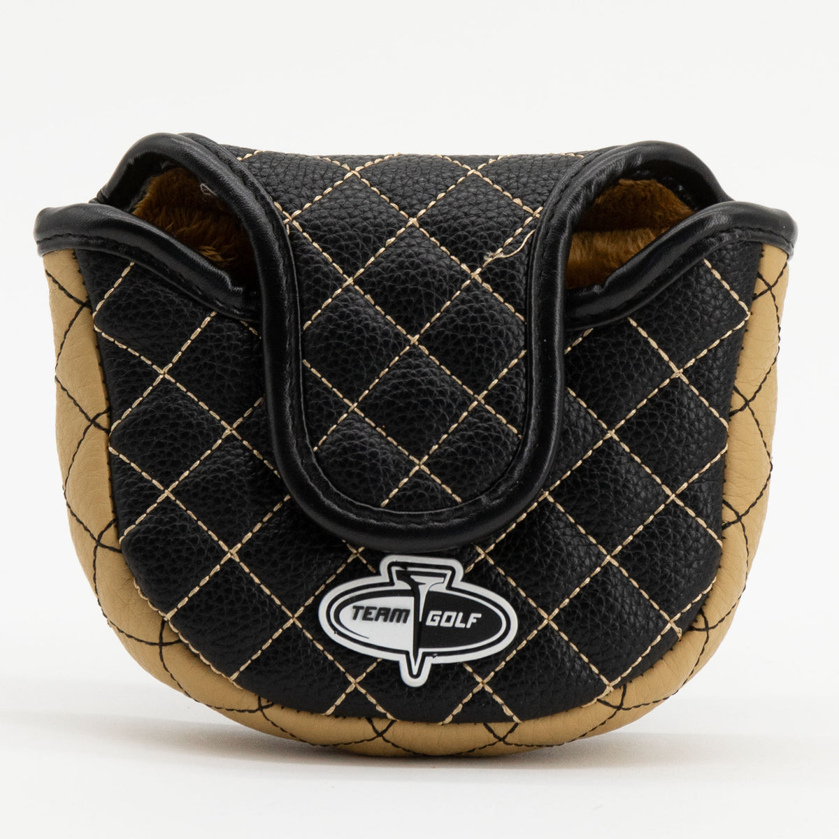 Vegas Golden Knights Solid Mallet Putter quilted headcover, back view