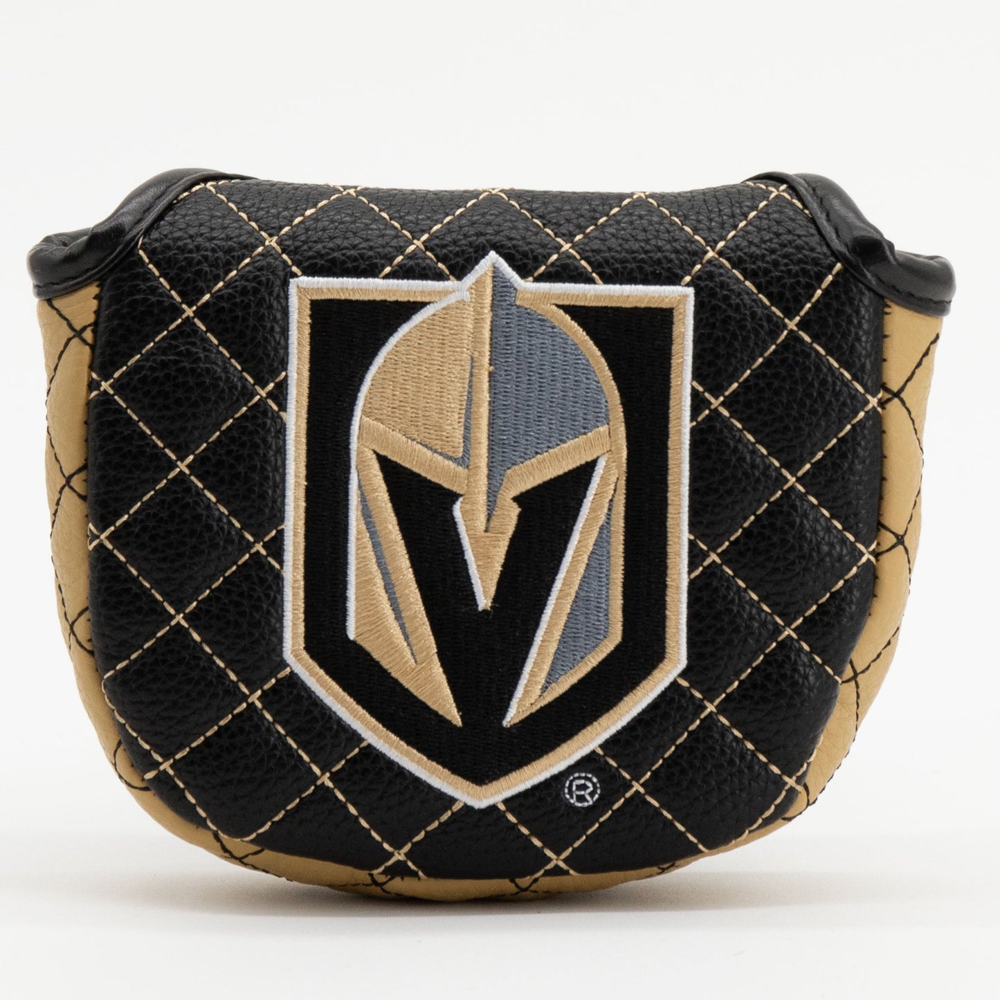 Vegas Golden Knights solid mallet putter quilted golf headcover