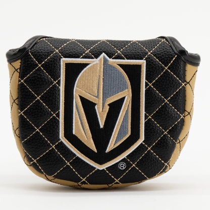 Vegas Golden Knights solid mallet putter quilted golf headcover
