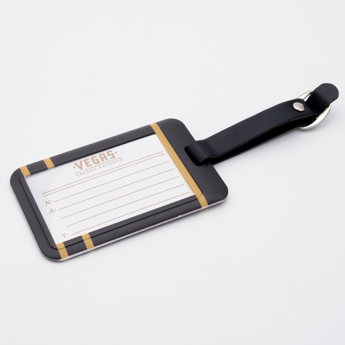Vegas Golden Knights plastic golf bag tag by Team Golf, product photo 2