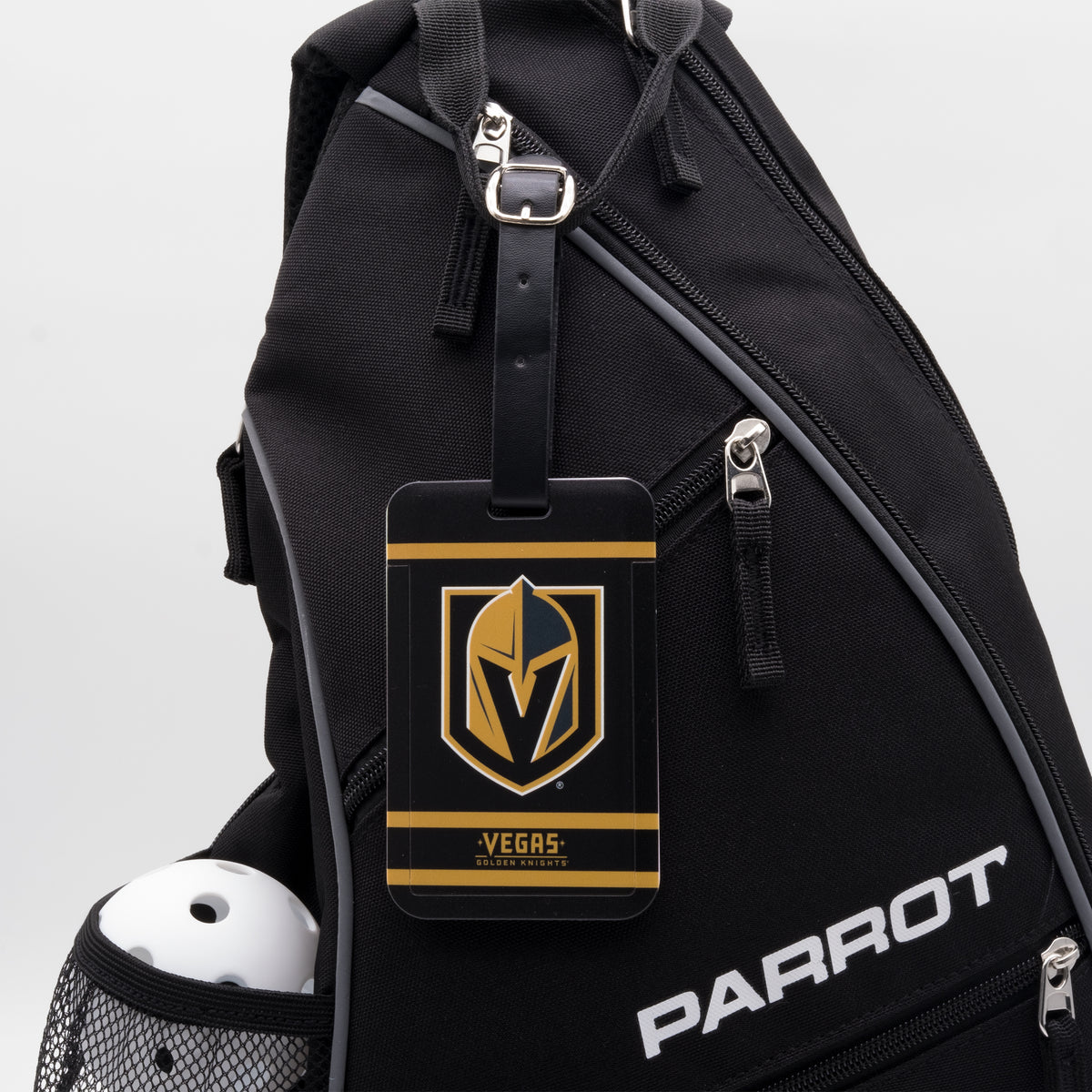 Vegas Golden Knights plastic golf bag tag by Team Golf, product photo 3