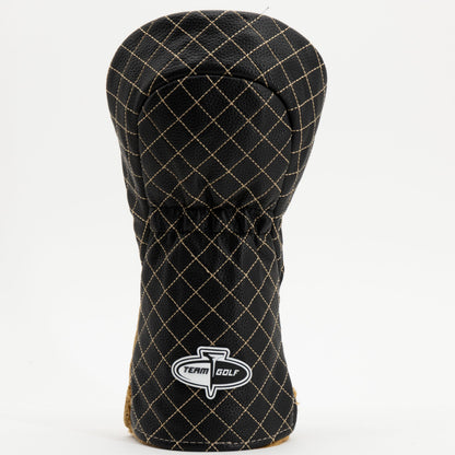 Vegas Golden Knights split driver quilted golf headcover alternate view